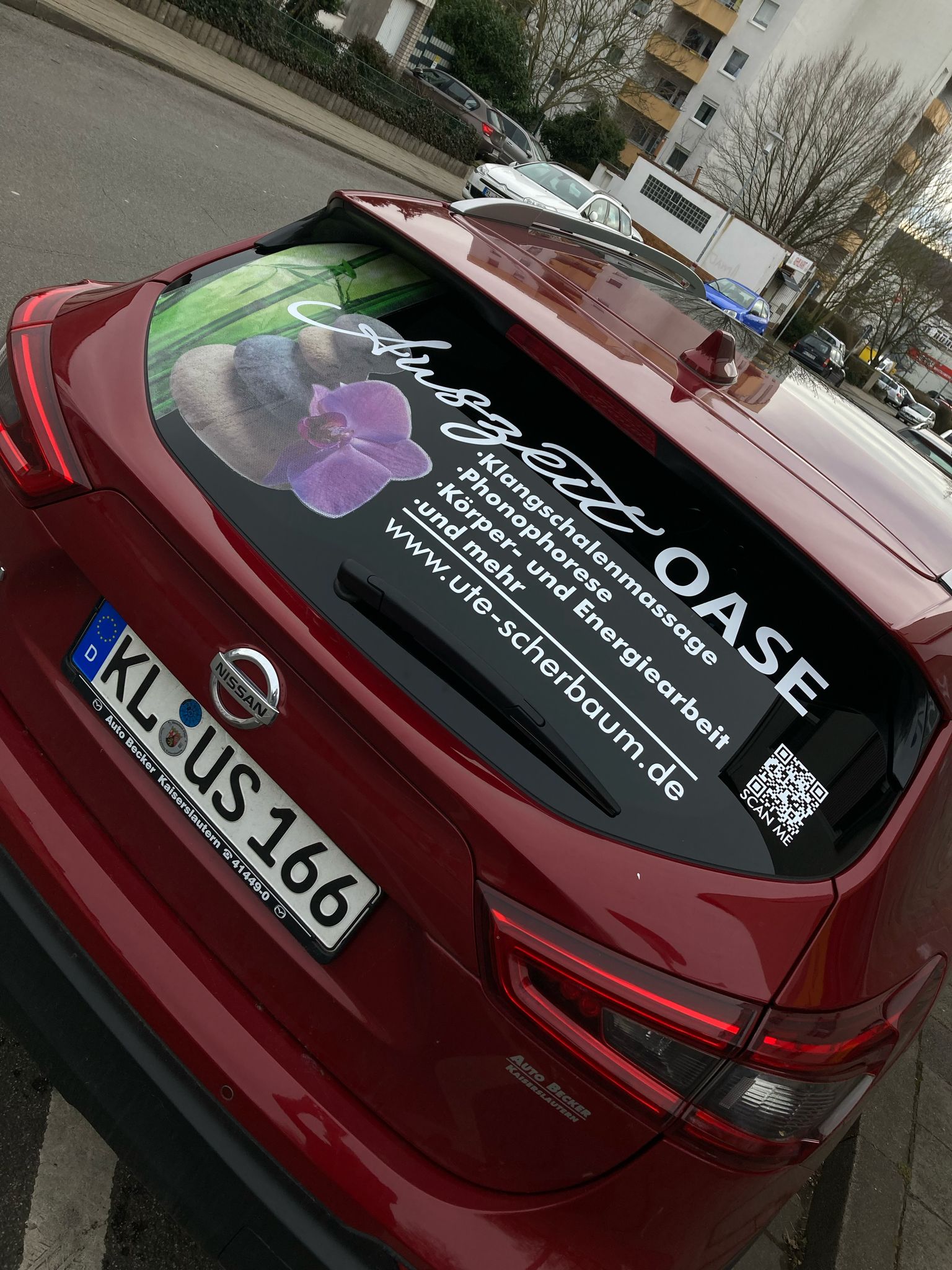 Folierter Firmenwagen